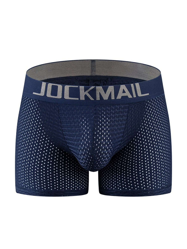 Sponge Cushion Mesh Buttock Boxer Briefs