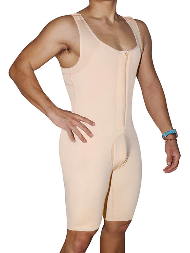 Men’s Abdomen Body Shaper Legs Control Bodysuit