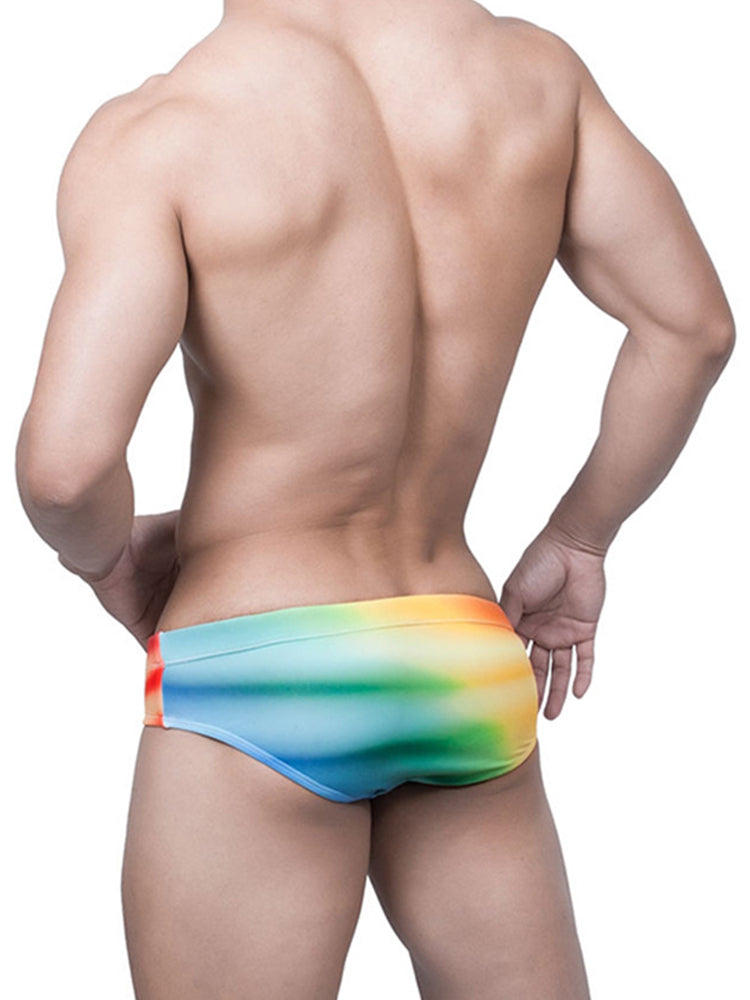 Men's Gradient Swim Briefs Sexy Bikini