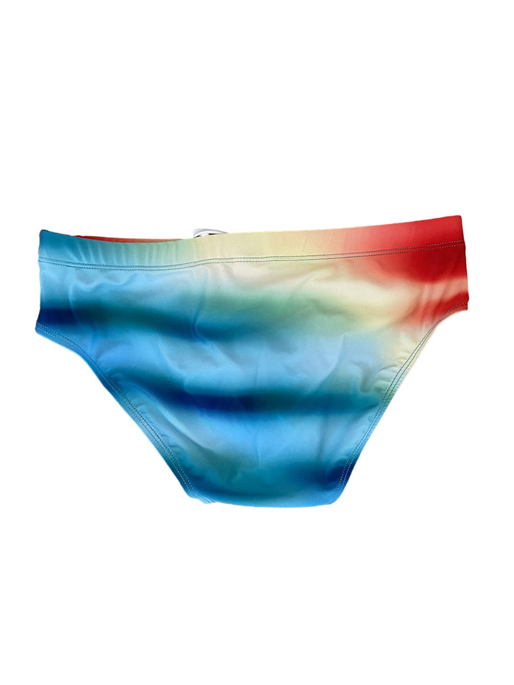 Men's Gradient Swim Briefs Sexy Bikini