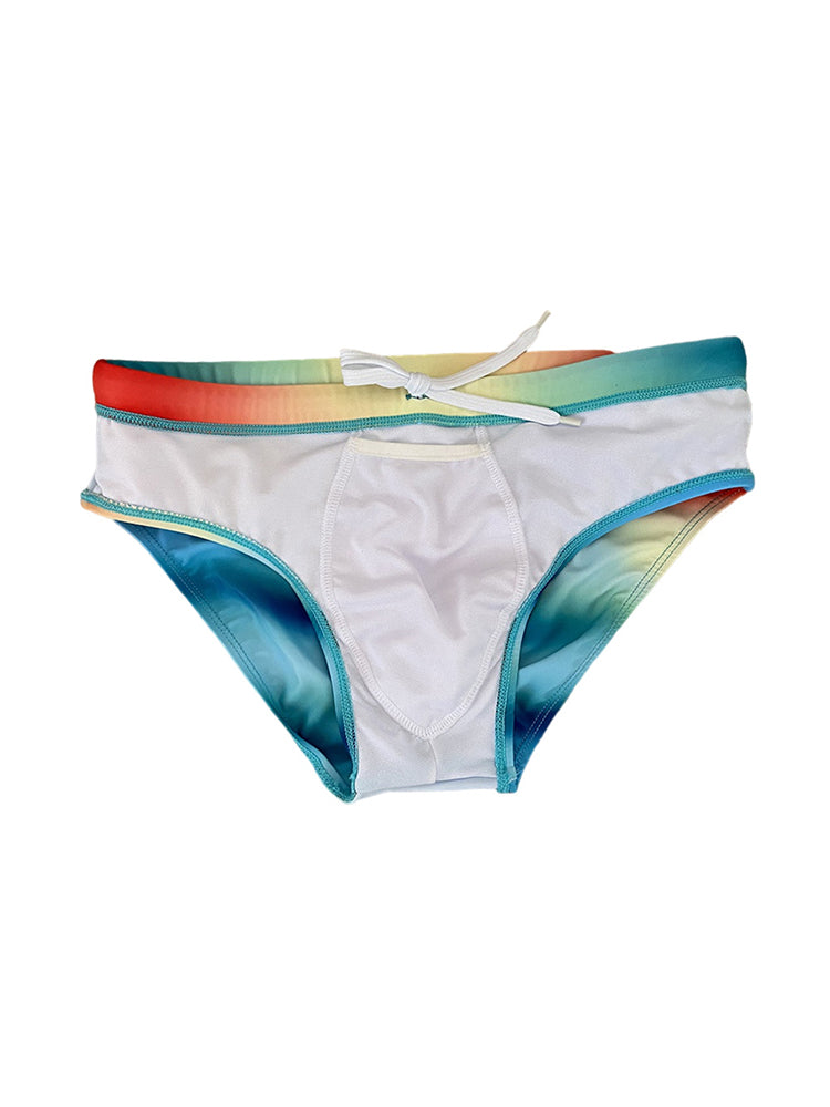 Men's Gradient Swim Briefs Sexy Bikini
