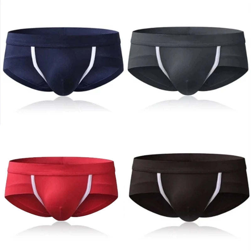 4 Pack Modal Breathable Underwear U Convex Pouch Briefs