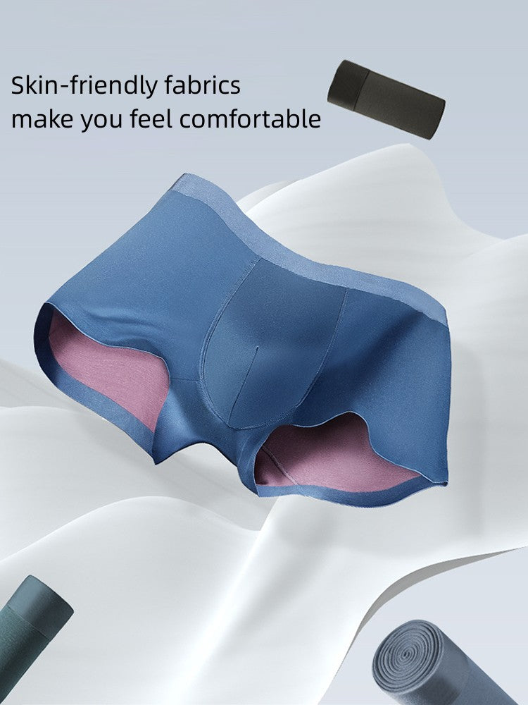 Double Faced Men's Compliance Seamless Boxers Briefs