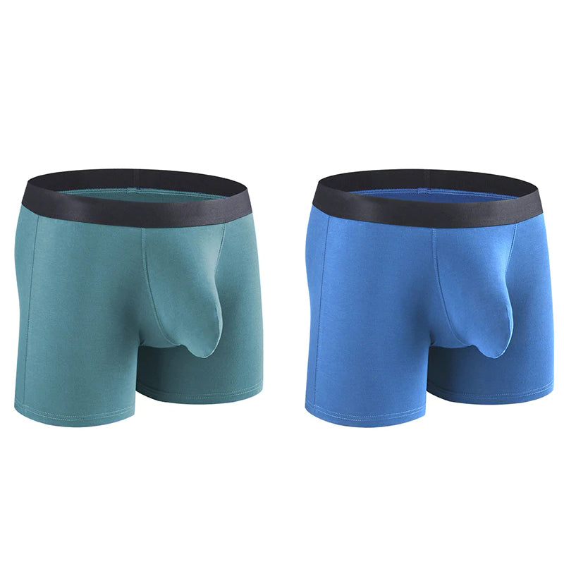 Men's Separate Big Pouch Long Boxer Briefs