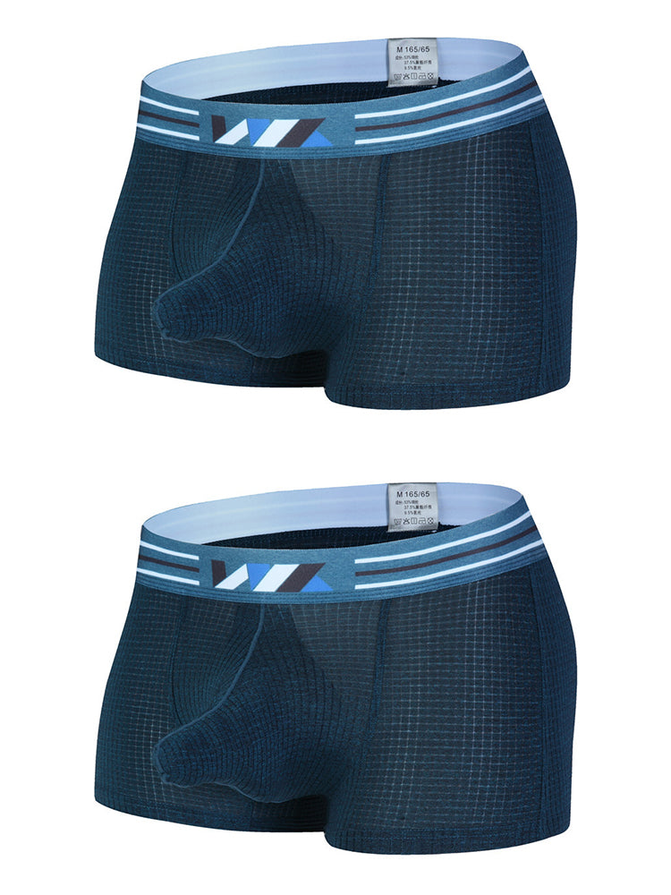 2 Pack Separated Pouch Comfy Mens Boxer Briefs