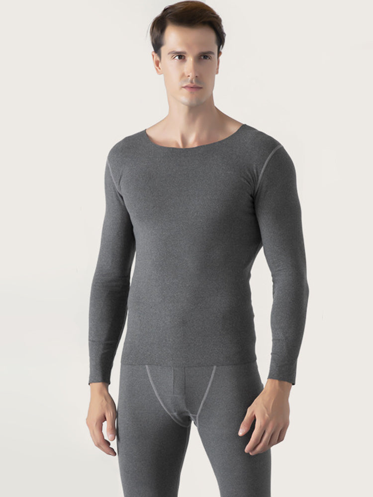 Couple Fleece Lined Warm Seamless Pajamas Sets