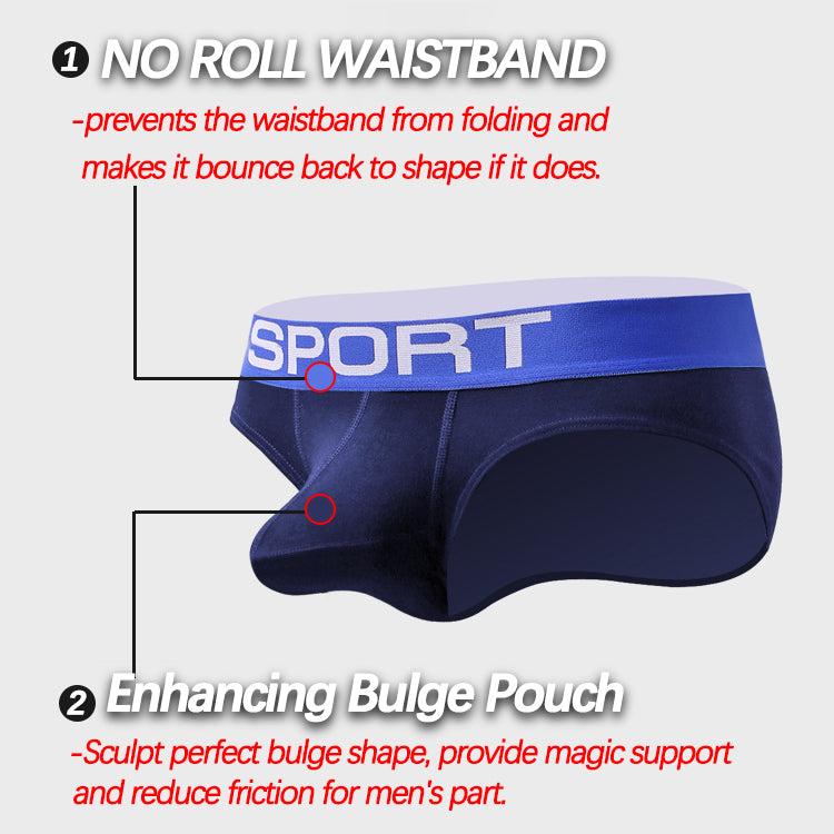 3 Pack Bulge Enhancing Support Men's Underwear