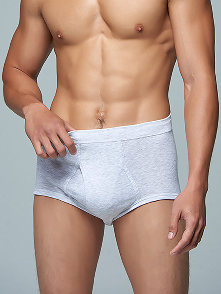 2 Pack Cool 100% Cotton Underwear With Fly