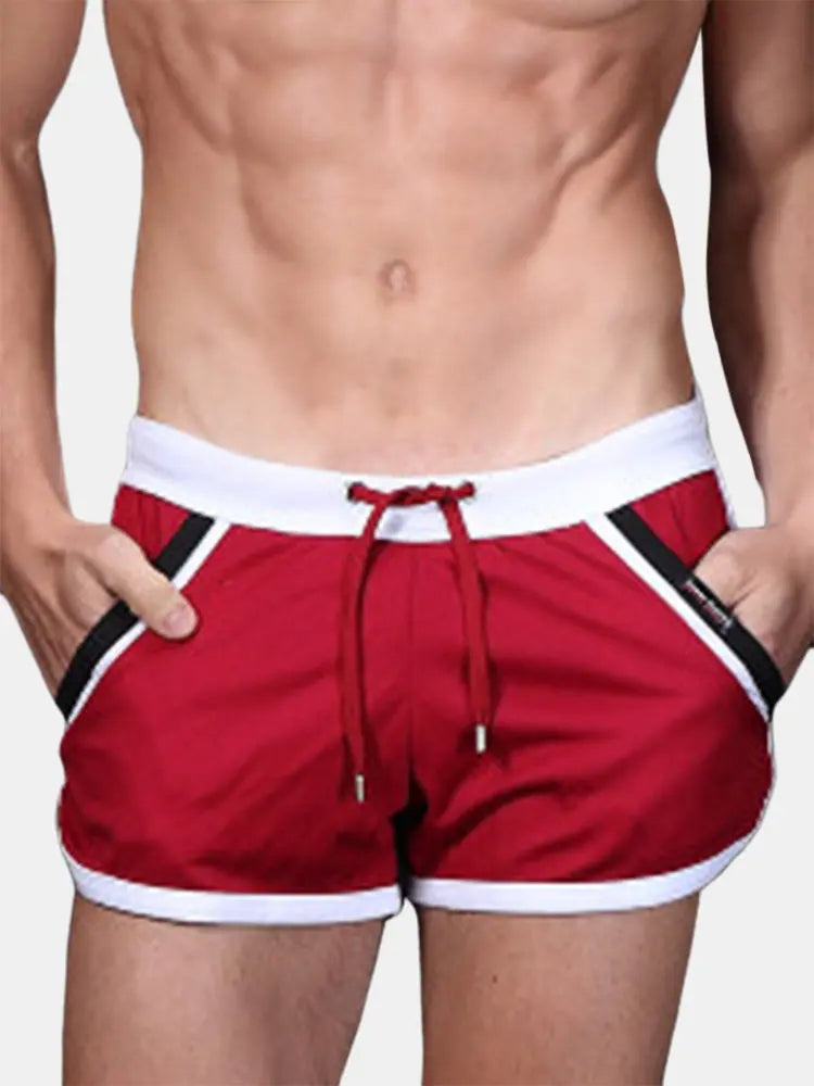 2 Pack Drawstring Leisure Men's Loose Boxer Shorts