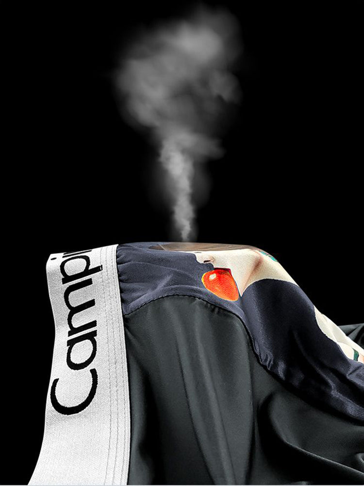 Men's Ice Silk Cartoon Breathable Trunks