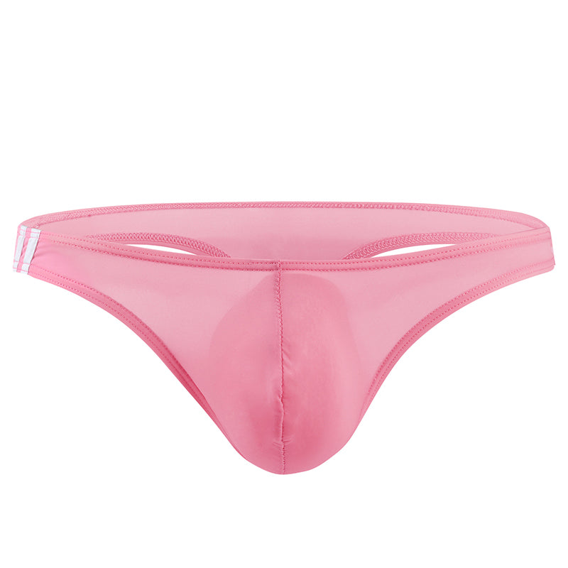 Men's U Convex Pouch Ice Silk Thongs