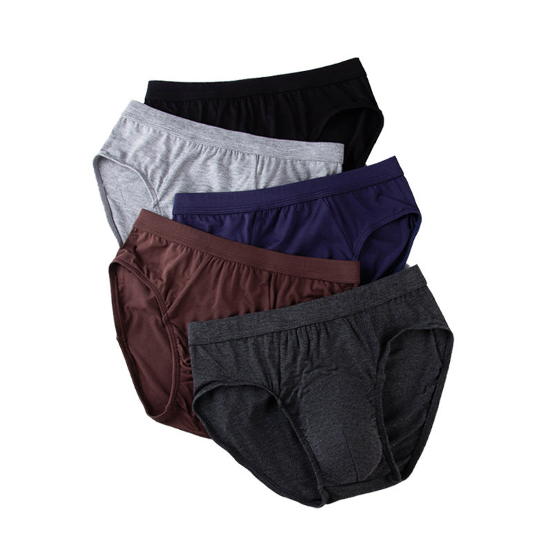 5Pcs Comfortable Side Hollow Out Briefs For Men