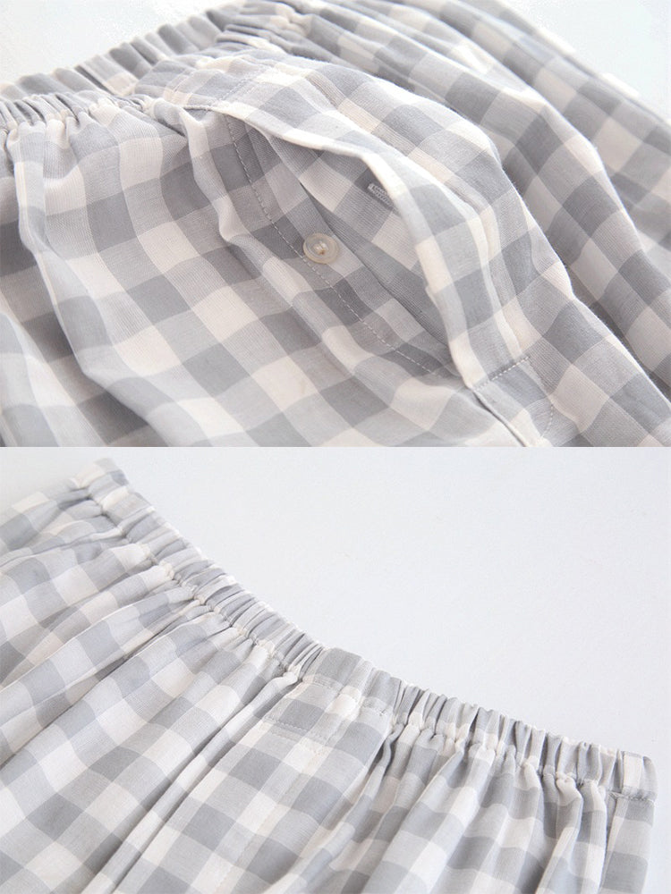Men's 100% Cotton Woven Short Sleepwear Pajama Set