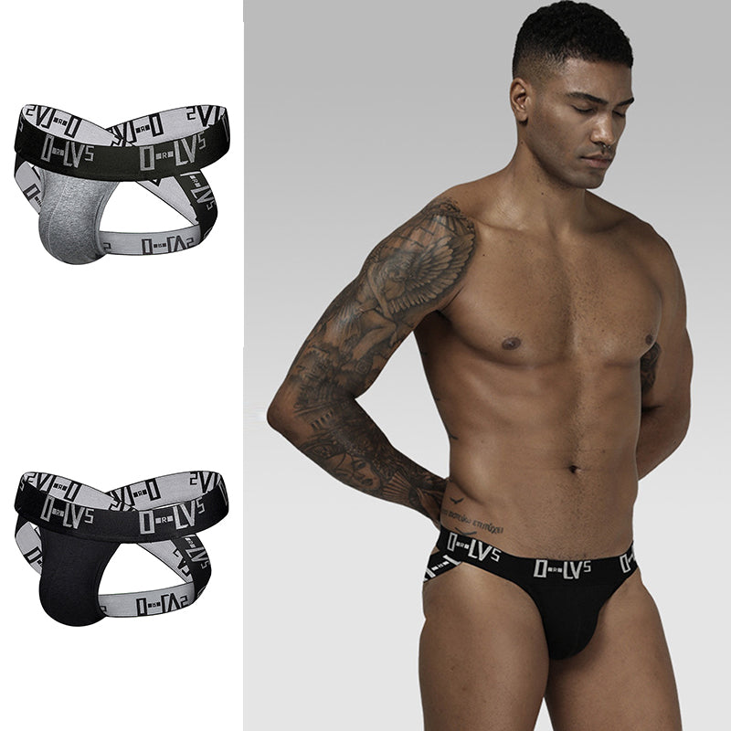 2 Pack Sexy Hollow Out Mens Jockstraps