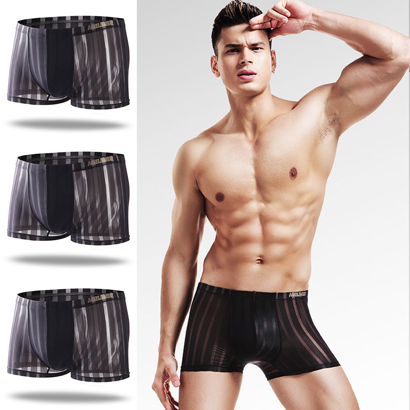 3 Pack See Through Breathable Men's Underwear