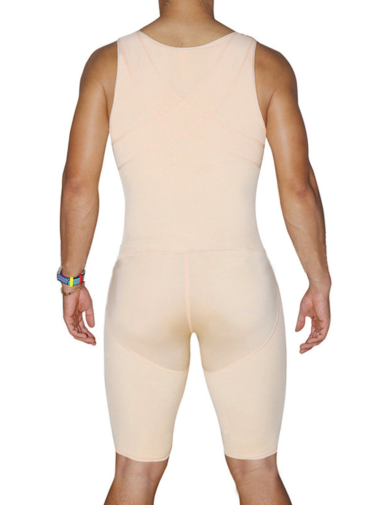 Men’s Abdomen Body Shaper Legs Control Bodysuit