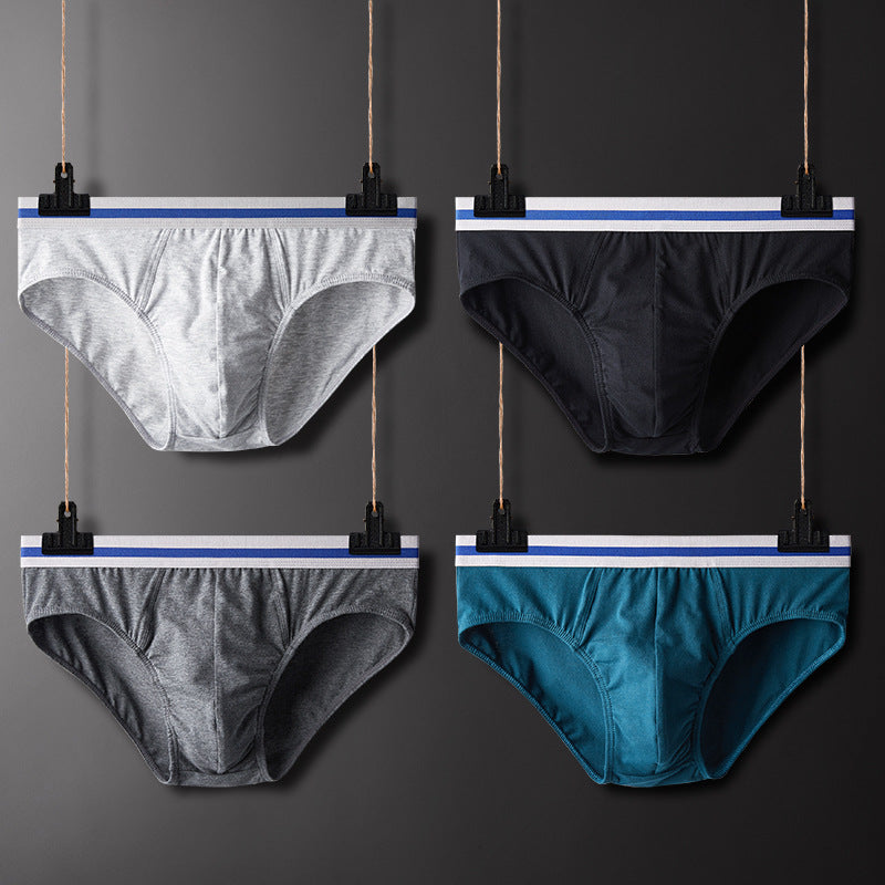 4 Pack Men's Contour Pouch Soft Cotton Briefs