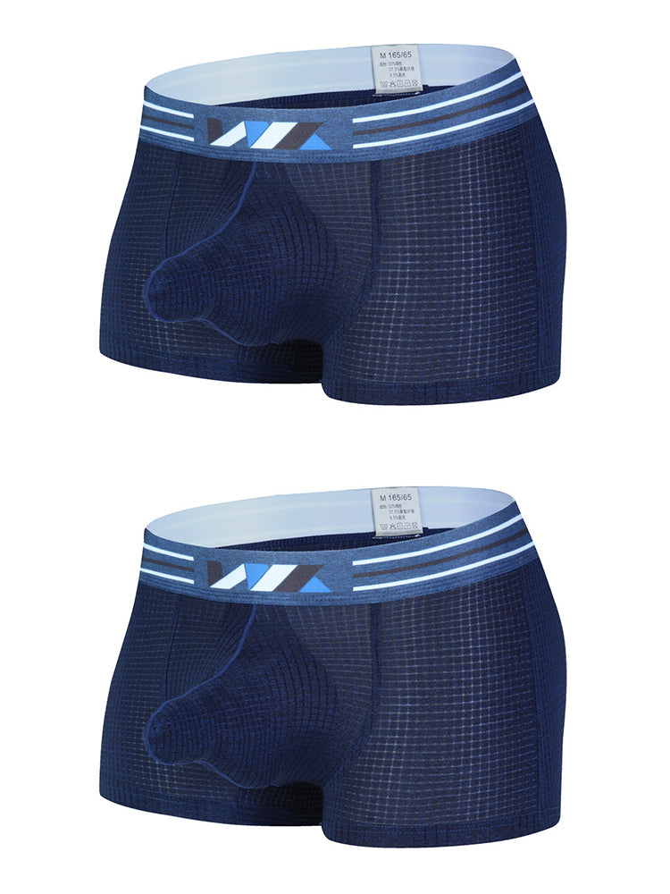 2 Pack Separated Pouch Comfy Mens Boxer Briefs