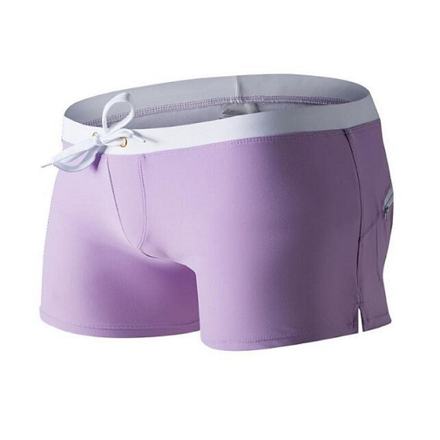 Men's Quick Drying Drawstring Swim Trunks
