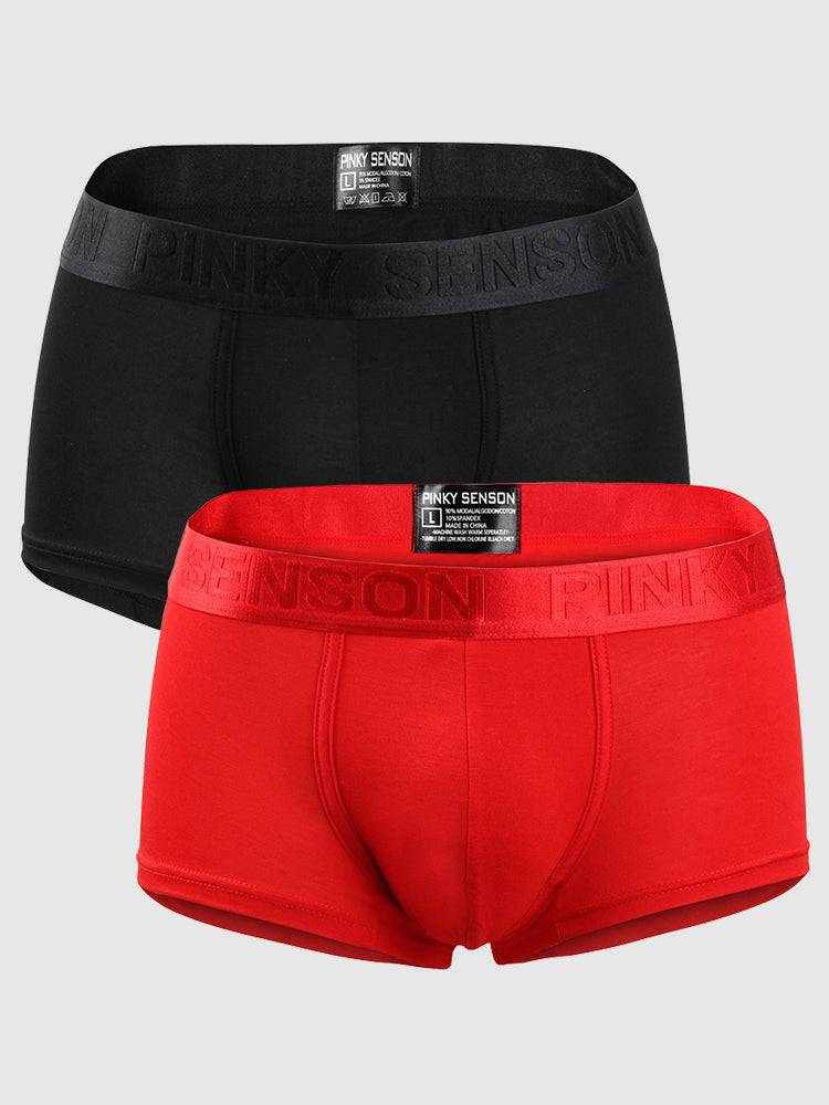 2 Pack Men's U Convex Modal Breathable Trunks