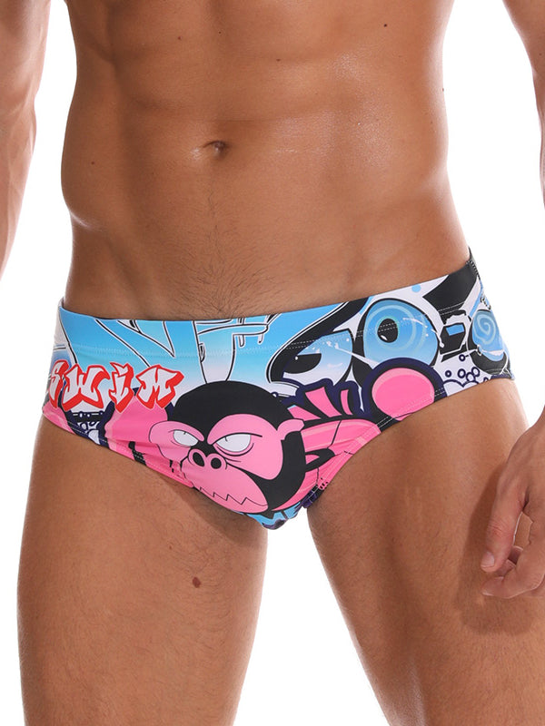 Mens Paded Racing Swimming Briefs