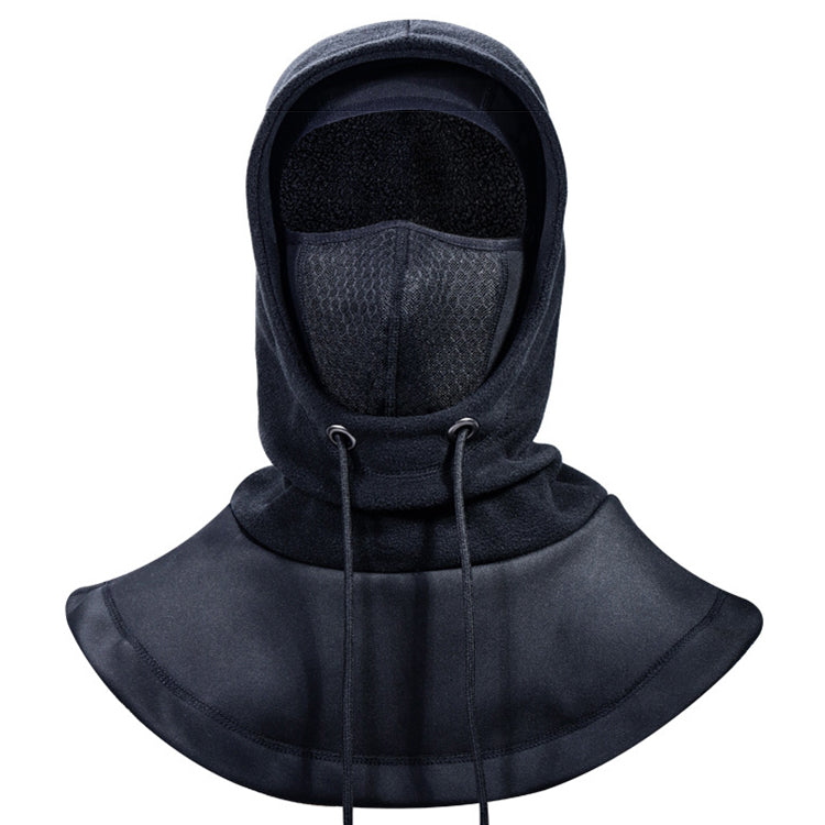 Men's Winter Windproof Fleece Mask Motorcycle Thermal Cap