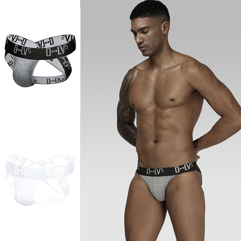2 Pack Sexy Hollow Out Mens Jockstraps