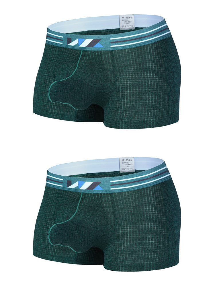 2 Pack Separated Pouch Comfy Mens Boxer Briefs