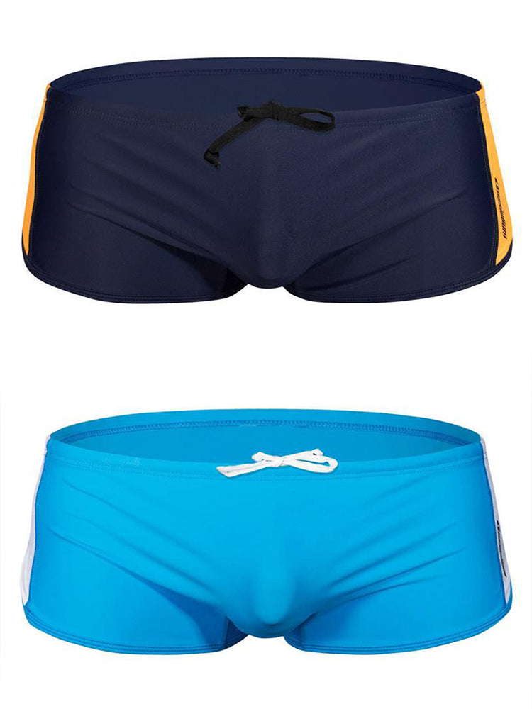 Men's Quick Dry Drawstring Breathable Swim Trunks