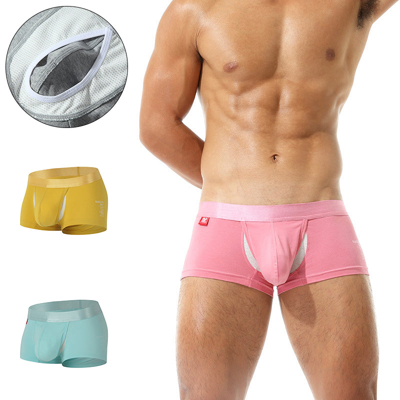 2 Pack Ball Support Pouch Casual Boxer Briefs