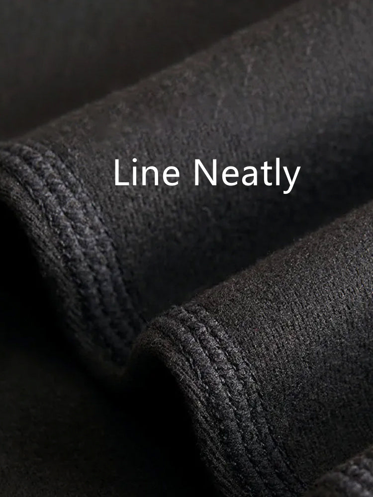 Men's Seamless Splice Thin Design Thermal Set