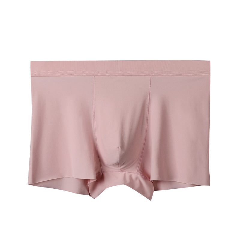 Seamless Breathable Ice Silk Summer Men's Boxer Briefs