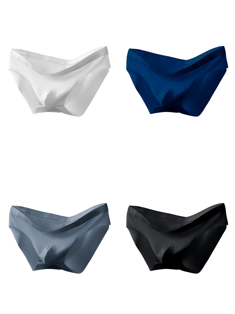 4 Pack Trackless Summer Thin Pouch Men's Briefs