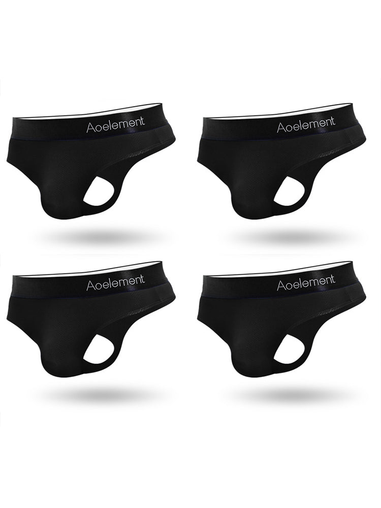 4 Pack Athletic Thongs Fitting Men's Underwear