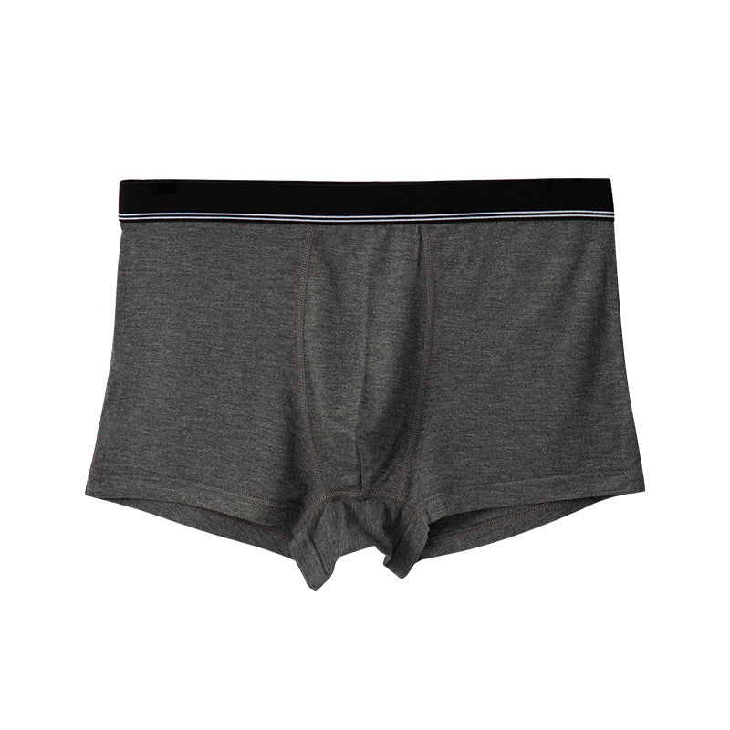 3Pcs Mid-waist Thin Summer Men's Boxer Briefs