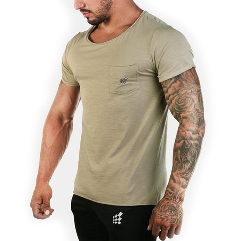 Mens Summer Breathable Fitness T-Shirts