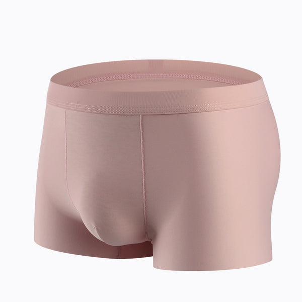 Seamless Breathable Ice Silk Summer Men's Boxer Briefs