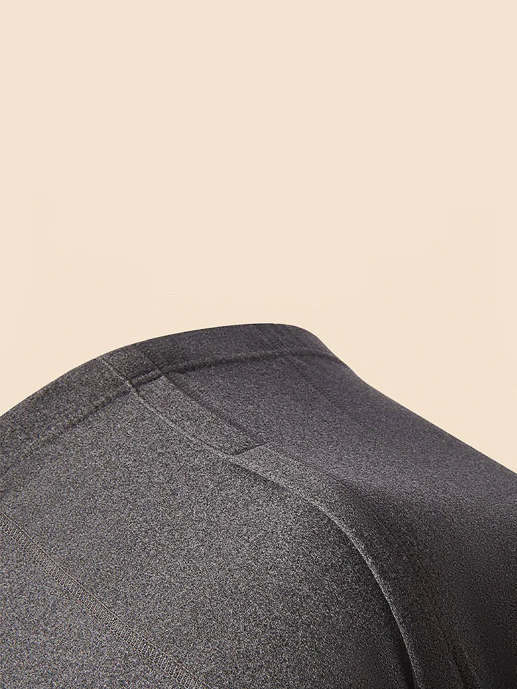 Men's Seamless Splice Thin Design Thermal Set