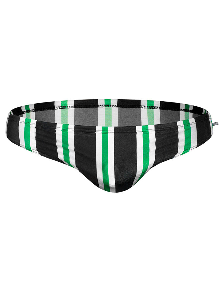 Men's Swimwear Contrast Striped Swim Briefs