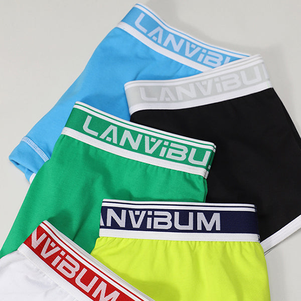 Mens Contrast Color Boxer Briefs