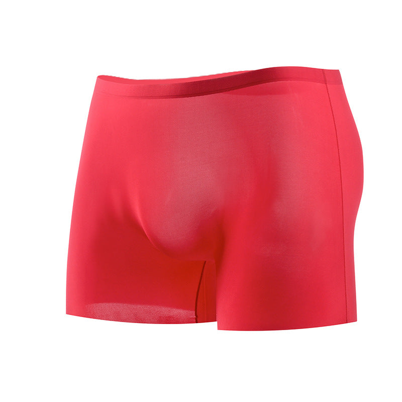 Transparent Ice Silk Seamless Men's Trunk