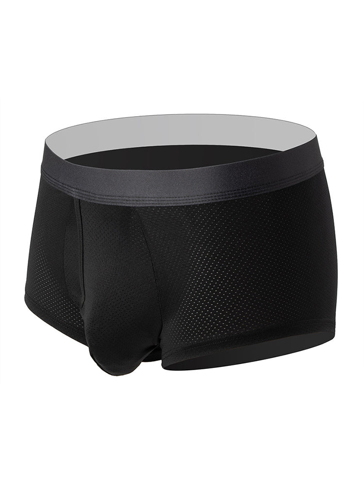 Men’s 3 Pack Fly Big Pouch Breathable Trunks