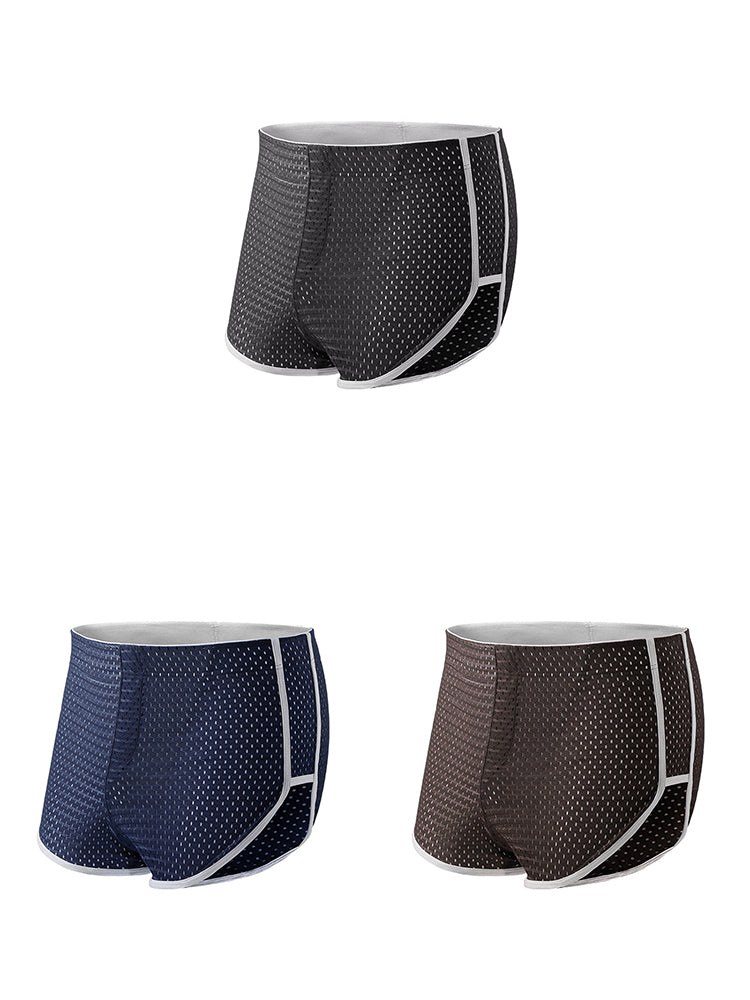 3 PACK Big Pouch Support Breathable Trunks Pajamas