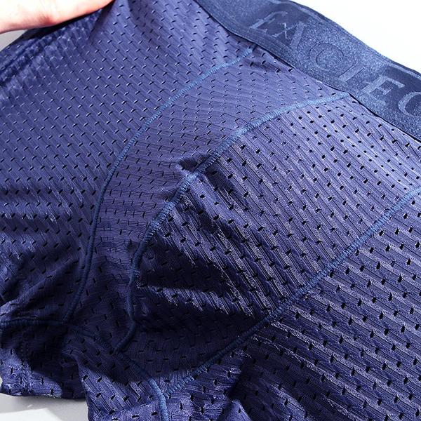 Men's 3PCS Mesh Thin Ice Silk Underwear