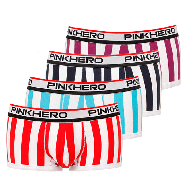 3 Pack Striped Support Pouch Underwear
