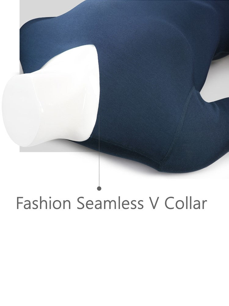 Men’s V-collar Breathable Thin Thermal Sets