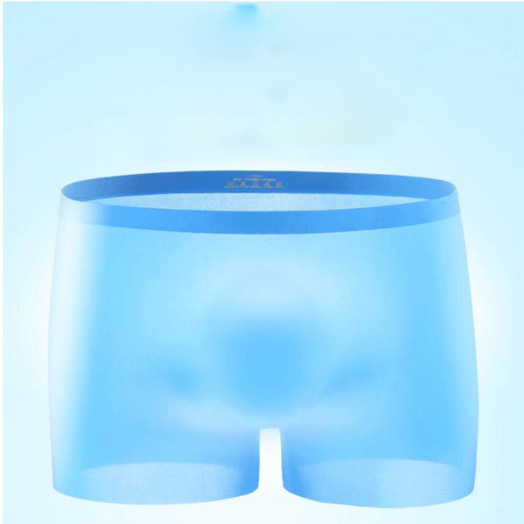 Transparent Ice Silk Seamless Men's Trunk