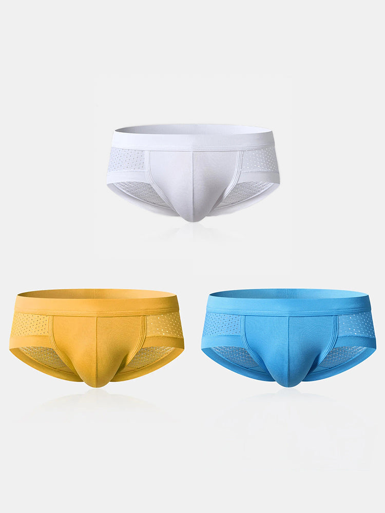 3 Pack Mens Contour Pouch Support Breathable Briefs