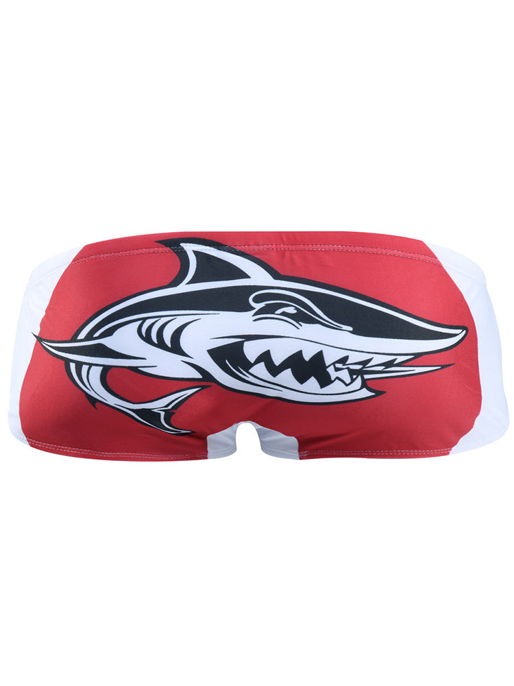 Men's Shark Printed Swimming Trunks