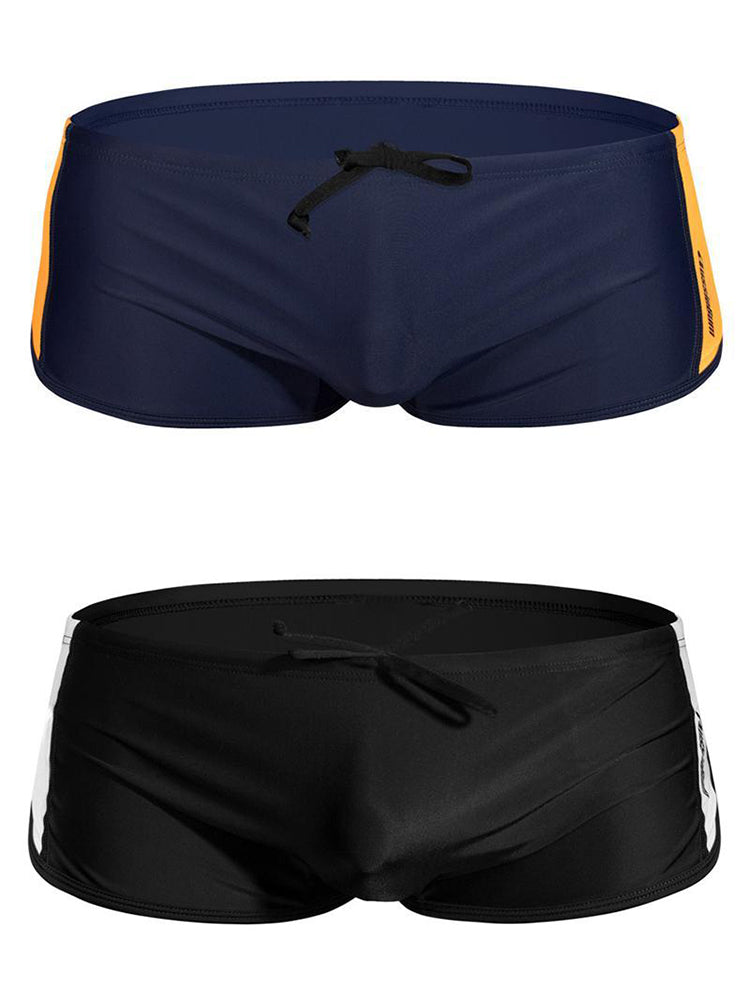 Men's Quick Dry Drawstring Breathable Swim Trunks